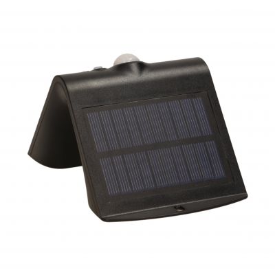 SILOE LED 1,5W, lampa solarna z czujnikiem ruchu 120st, 190lm, IP65, 4000K, 1200mAh, podwójne źródło światła, czarna OR-SL-6083BLR4 ORNO (OR-SL-6083BLR4)