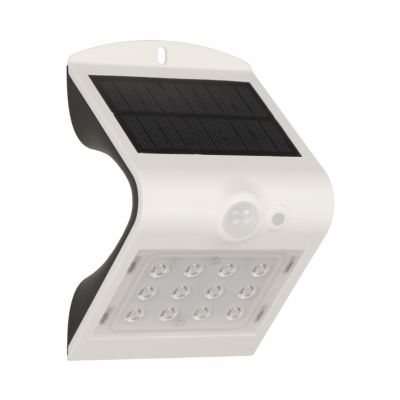 SILOE LED 1,5W, lampa solarna z czujnikiem ruchu 120st, 190lm, IP65, 4000K, 1200mAh, podwójne źródło światła, biała OR-SL-6083WLR4 ORNO (OR-SL-6083WLR4)