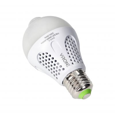 Żarówka z PIR LED PIR 7W A60 7W 600lm 4000K SW/R-3 ORNO (SW/R-3)