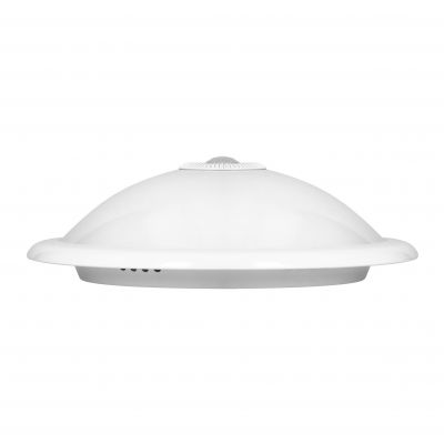 ROVO PC plafon oświetleniowy z czujnikiem ruchu 360st, 2x40W, E27 IP20 policarbon mleczny CL/2xE27R-2 ORNO (CL/2xE27R-2)