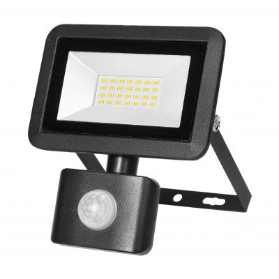 FARO S LED 20W naświetlacz z PIR, 1600lm, IP44, 4000K, aluminium + szkło AD-NL-6253BLR4 ORNO (AD-NL-6253BLR4)