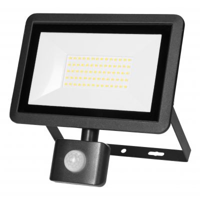 FARO S LED 50W naświetlacz z PIR 4000lm, IP44, 4000K, aluminium + szkło AD-NL-6255BLR4 ORNO (AD-NL-6255BLR4)