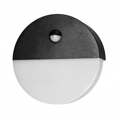 HALIT LED 10W oprawa ogrodowa z czujnikiem ruchu 140st 600lm IP65 4000K IK10 czarna ORNO (AD-OP-6116BLPMR4)