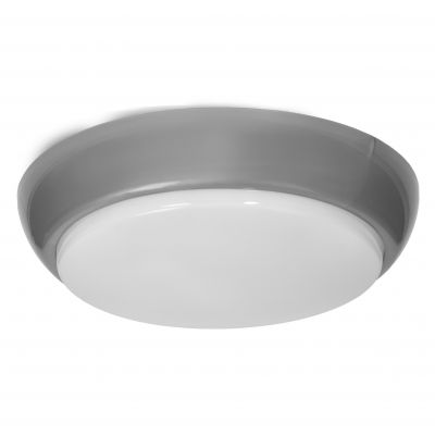 KOKO oprawa LED 12W z mikrofalowym czujnikiem ruchu, 3000K, 1100lm, srebrna-polipropylen, klosz mato AD-PL-6257GLPMM3 ORNO (AD-PL-6257GLPMM3)