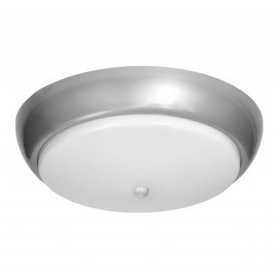 KOKO oprawa LED 12W z czujnikiem ruchu PIR, 4000K, 1200lm, srebrna-polipropylen, klosz matowy-poliwę AD-PL-6257GLPMR4 ORNO (AD-PL-6257GLPMR4)