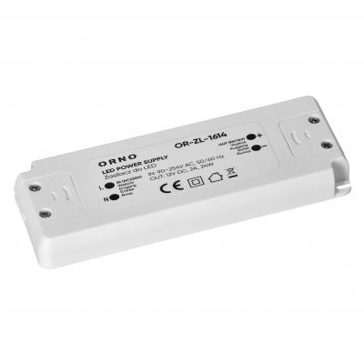 Zasilacz LED 12V DC 24W 2A IP20 OR-ZL-1614 ORNO (OR-ZL-1614)