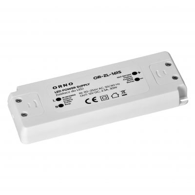 Zasilacz LED 12V DC 30W 2,5A IP20 OR-ZL-1615 ORNO (OR-ZL-1615)
