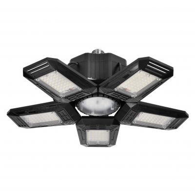RIGEL LED, lampa warsztatowa składana 5-skrzydłowa, E27, 55W, 6500K, 4950lm WL-10 ORNO (WL-10)