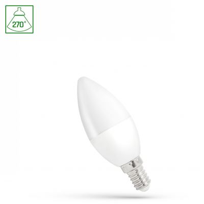 Żarówka LED ŚWIECOWA E14 230V 1W 90lm 3000K ciepła biel  WOJ+14451 Spectrum Led (WOJ+14451)