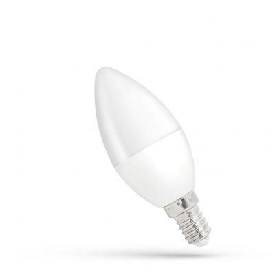 Żarówka LED ŚWIECOWA E14 230V 8W 650lm 4000K neutralna  WOJ+14221 Spectrum Led (WOJ+14221)