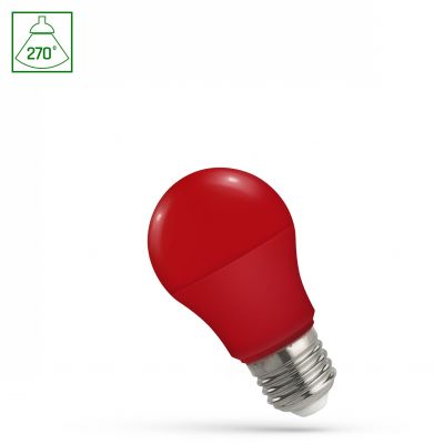 LED GLS E-27 230V 4.9W RED  WOJ+14605 Spectrum Led (WOJ+14605)