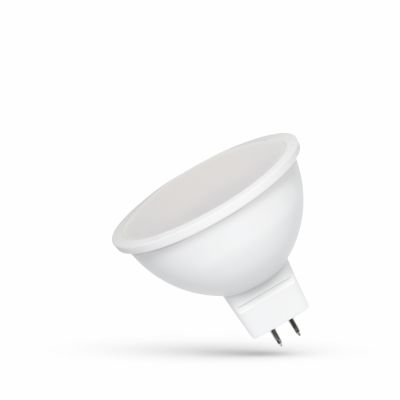 Żarówka LED z mleczną szybką MR16 6W zimna biel  WOJ+13134 Spectrum Led (WOJ+13134)