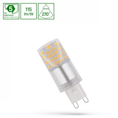 Żarówka LED G9 230V 4W zimna biel  WOJ+14435 Spectrum Led (WOJ+14435)