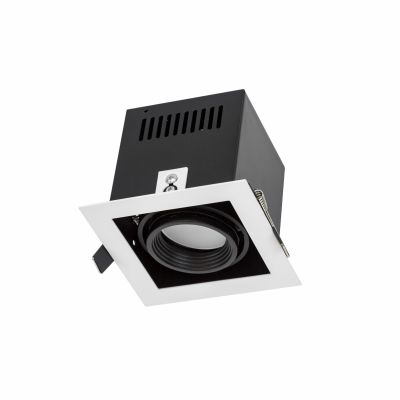 Modern Day Mini GU10 250V IP20 112x112x115mm biały środek czarny  SLIP002011 Spectrum Led (SLIP002011)