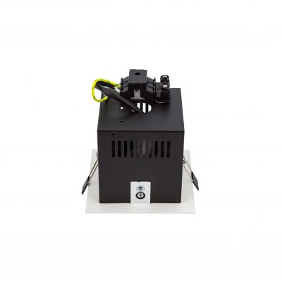 Modern Day Mini GU10 250V IP20 112x112x115mm biały środek czarny  SLIP002011 Spectrum Led (SLIP002011)