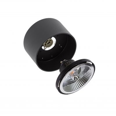 Oprawa natynkowa CHLOE AR111 GU10 250V IP20 120x85mm czarny okrągła nieruchoma  SLIP005011 Spectrum Led (SLIP005011)