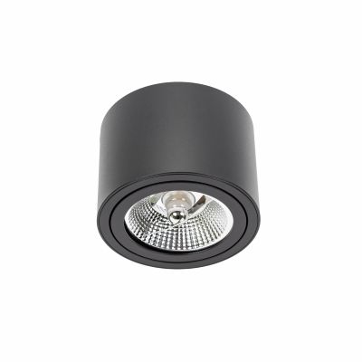 Oprawa natynkowa CHLOE AR111 GU10 250V IP20 139x100mm czarny okrągła ruchoma  SLIP005013 Spectrum Led (SLIP005013)