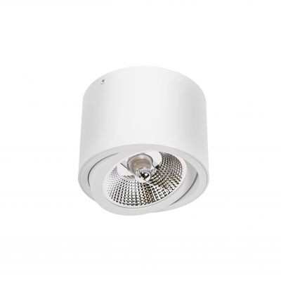 Oprawa natynkowa CHLOE AR111 GU10 250V IP20 139x100mm biały okrągła ruchoma  SLIP005012 Spectrum Led (SLIP005012)