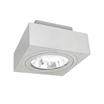 Oprawa sufitowa ruchoma natynkowa GU10 AR111 MIRORA AR111 250V IP20 145X145X85mm BIAŁY kwadratowa ruchoma  SLIP005047 Spectrum Led (SLIP005047)