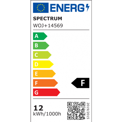 Żarówka LED AR111 GU10 230V 12W SMD 45st NW BLACK  WOJ+14569 Spectrum Led (WOJ+14569)