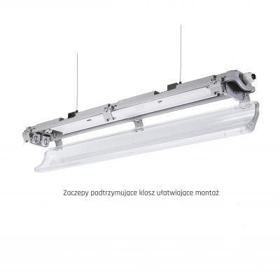 Oprawa hermetyczna pod tuby LED 2x60cm 230V IP65  SLI028014_SLIM Spectrum Led (SLI028014_SLIM)