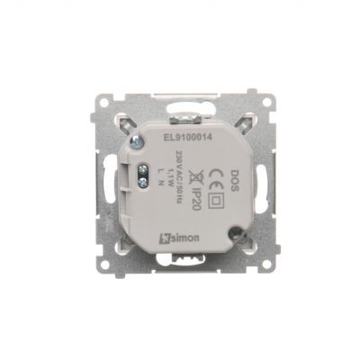 Simon 54 Oprawa oświetleniowa LED 230 V AC 1.1 W białe zimne 5900 K biały DOSA.01/11 KONTAKT (DOSA.01/11)