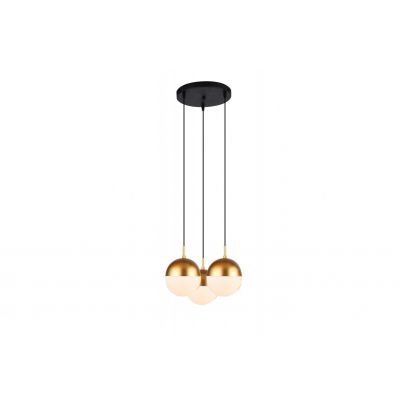 Lampa sufitowa wisząca ABIES 3*E27 potrójna złota (OS-ABIES-40-DEC)