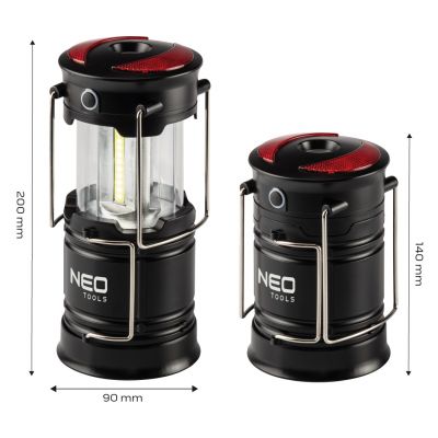 Lampa biwakowa bateryjna turystyczna 200 lm 3xAA 3w1 LED 99-030 NEO TOOLS GTX (99-030)