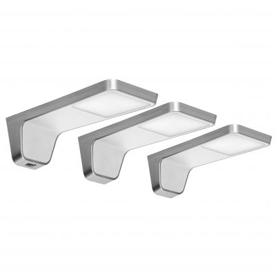 NELA zestaw 3 lampek podszafkowych LED, 2x2W + 7,5W, 4000K, z USB, biały AD-OM-6332L4/W ORNO (AD-OM-6332L4/W)