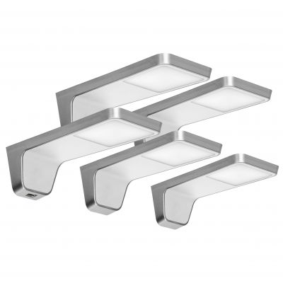 NELA zestaw 5 lampek podszafkowych LED, 4x2W + 7,5W, 4000K, z USB, biały AD-OM-6333L4/W ORNO (AD-OM-6333L4/W)