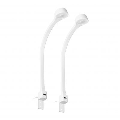 TEO zestaw 2 lampek nocnych LED, 2x7,5W, 4000K, z USB, biały AD-OM-6338L4/W ORNO (AD-OM-6338L4/W)
