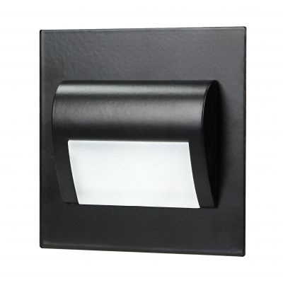 DRACO LED NEW 1,5W, oprawa schodowa podtynkowa, 12VDC, 30lm, 6000K, czarny, innowacyjny sposób monta AD-OS-6164L6/B ORNO (AD-OS-6164L6/B)