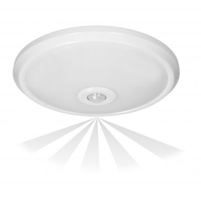 ZONDA LED 12W, plafon z czujnikiem ruchu, 800lm, IP20, 4000K, poliwęglan mleczny, biały AD-PL-349WLPMR4 ORNO (AD-PL-349WLPMR4)