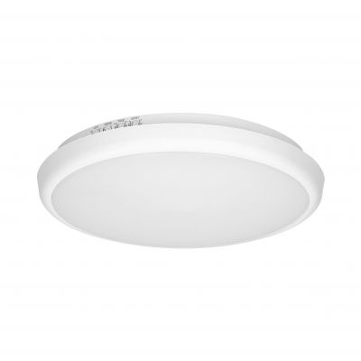 CERS LED 16W, plafon z mikrofalowym czujnikiem ruchu, 1300lm, IP65, 4000K, poliwęglan mleczny, biały AD-PL-6113WLPMM4 ORNO (AD-PL-6113WLPMM4)