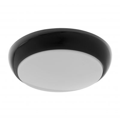 KOKO oprawa LED 18W z mikrofalowym czujnikiem ruchu, 3000K, 1650lm, czarna-polipropylen, klosz matow AD-PL-6280BLPMM3 ORNO (AD-PL-6280BLPMM3)