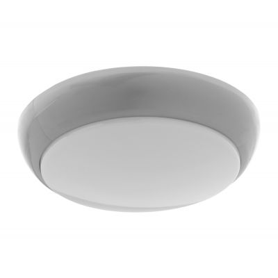 KOKO oprawa LED 18W, 3000K, 1650lm, srebrna-polipropylen, klosz matowy-poliwęglan, IP44, IK10 AD-PL-6280GLPM3 ORNO (AD-PL-6280GLPM3)