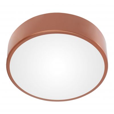 OVO plafon LED 24W, 4000K, 2750lm, miedziana stal, klosz szklany matowy, IP20, O 300 AD-PL-6289CPLSM4 ORNO (AD-PL-6289CPLSM4)