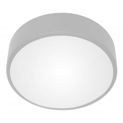 OVO plafon LED 24W, 4000K, 2750lm, szara stal, klosz szklany matowy, IP20, O 300 AD-PL-6289GLSM4 ORNO (AD-PL-6289GLSM4)