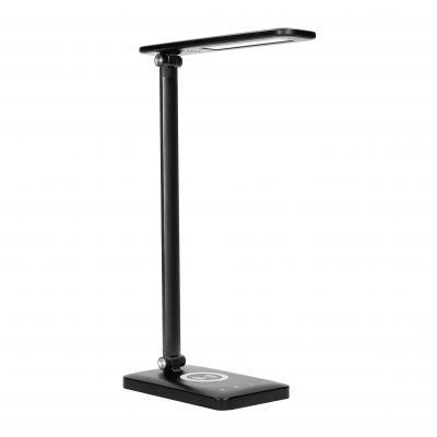 Lampka biurkowa z ładowarką indukcyjną i usb ISIYO LED 7W 390lm zmiana barwy ORNO (DL-5/B)