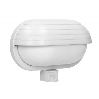 Oprawa SAMUM z czujnikiem ruchu 180st, z przesłoną, 60W, E27, IP44, plastik, biała OR-OP-304WE27ZMR ORNO (OR-OP-304WE27ZMR)