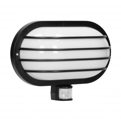 Oprawa SOLANO z czujnikiem ruchu 180st, 60W, E27, IP44, plastik, czarna OR-OP-307BE27ZMR ORNO (OR-OP-307BE27ZMR)