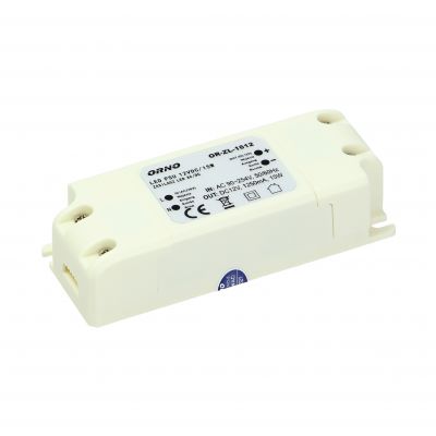 Zasilacz LED 12V DC 15W 1,25A IP20 OR-ZL-1612 ORNO (OR-ZL-1612)