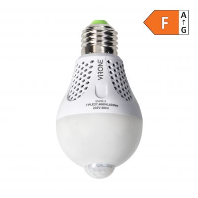 Żarówka z PIR LED PIR 7W A60 7W 600lm 4000K SW/R-3 ORNO (SW/R-3)