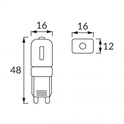 Lampa z diodami SMD LED BIT SMD LED G9 2,5W 5700K (02766)