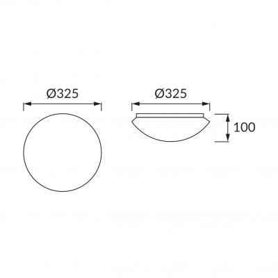 Plafoniera LEON LED 16W 4000K (02781)