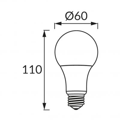 Lampa z diodami SMD LED ERSTE SMD LED E27 10W 3000K (02754)