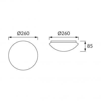 Plafoniera LEON LED 12W 4000K (02780)