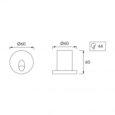 RAFI LED D 3W WHITE 4000K (03119)