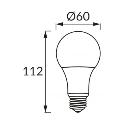 Lampa z diodami SMD LED ERSTE SMD LED E27 12W 3000K (02755)