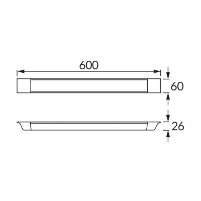 Oświetleniowa oprawa liniowa SMD LED BARY LED 18W 4000K IDEUS (03586)